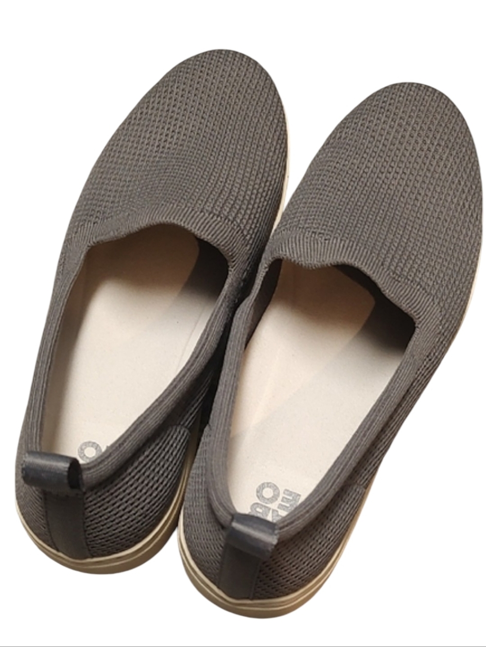 Abeo Charcoal Knit Slip-On Loafers